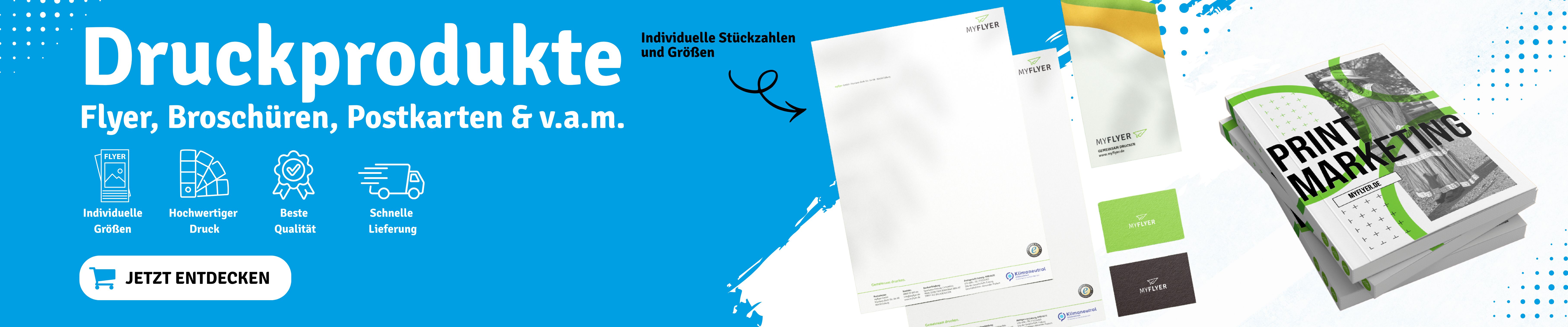 Slider Druckprodukte